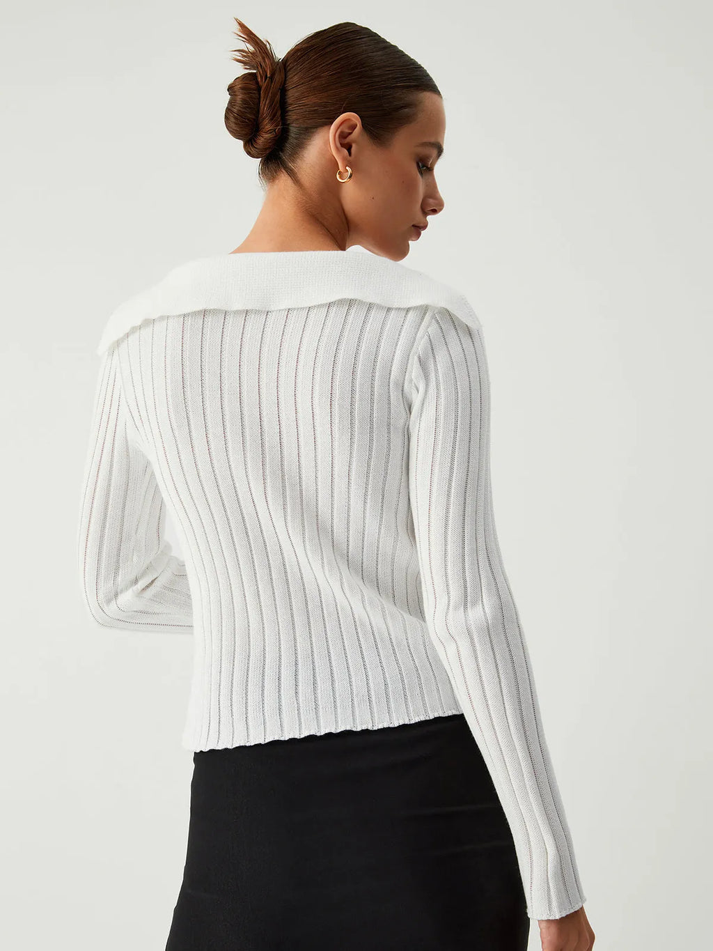 Snowflake Open Collar Cardigan