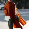 Fashion Week Irregular Sweater Cape