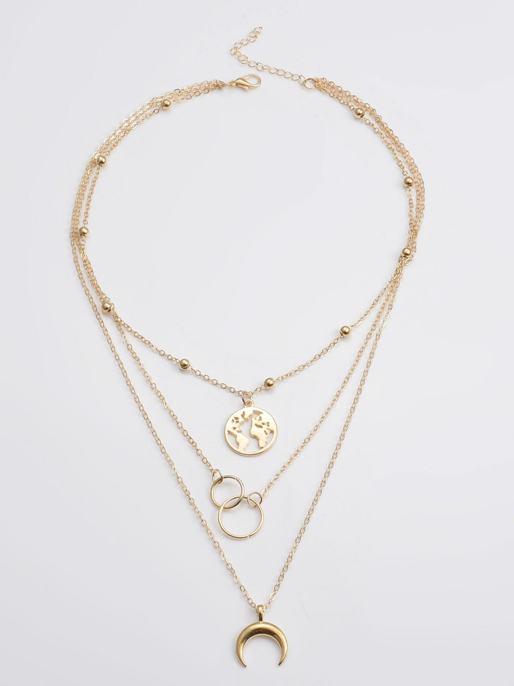 Women Alloy Multi-Layer Sliver Necklaces