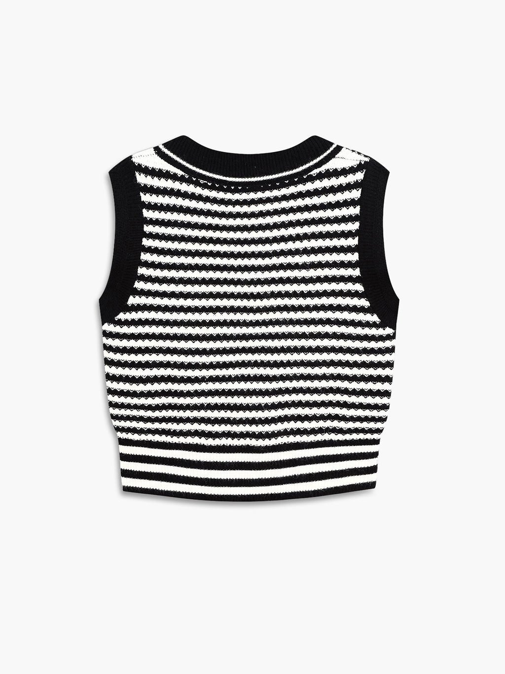 Stripe Wrap Sweater Vest