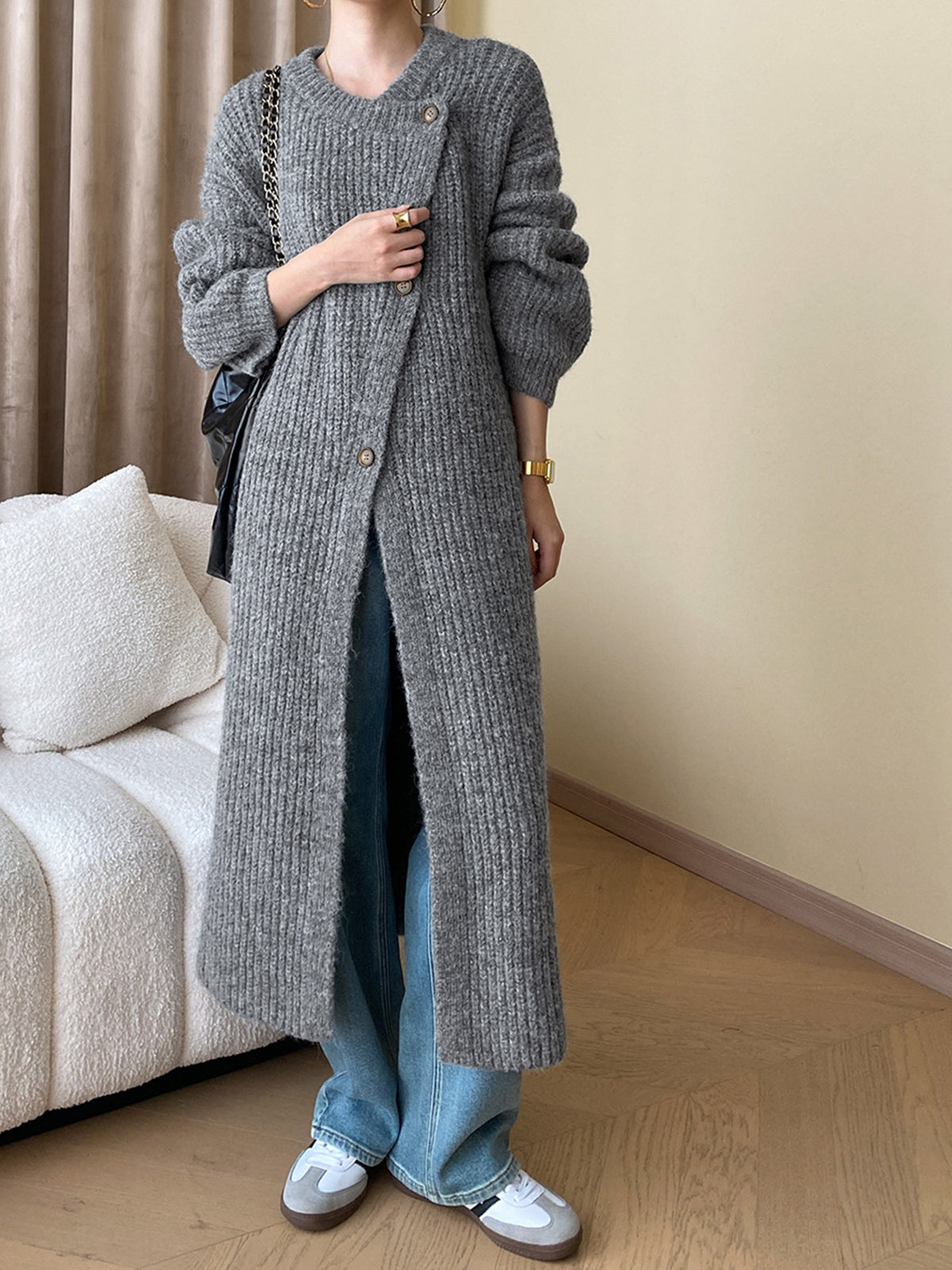 Minimalism Longline Cardigan