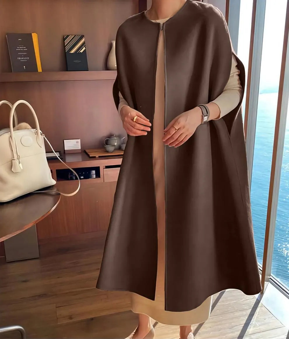 Cape Design Loose Batwing Coat