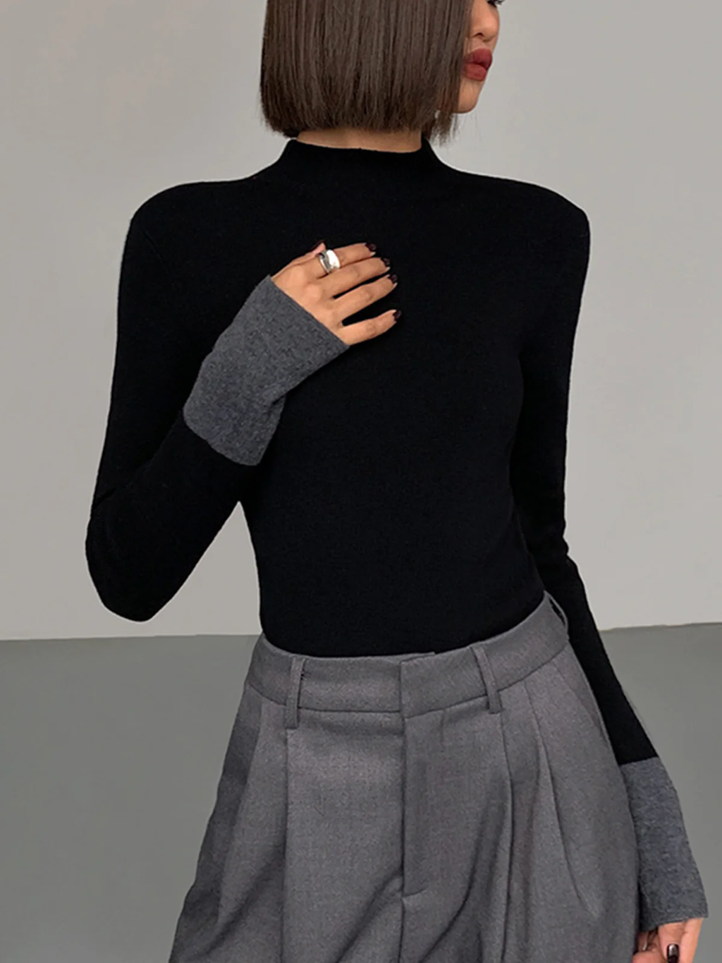 Warm Color Block Base Shirt