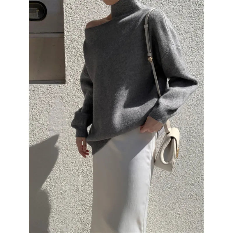 Irregular temperament sweater