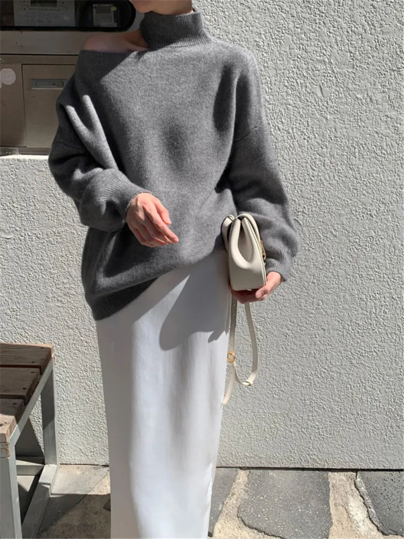 Irregular temperament sweater