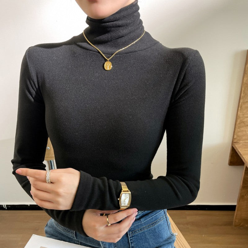 Women's Winter High -necked Cashmere Bottoming Inward