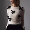 Sweet Bowknot Long-sleeved Sweater