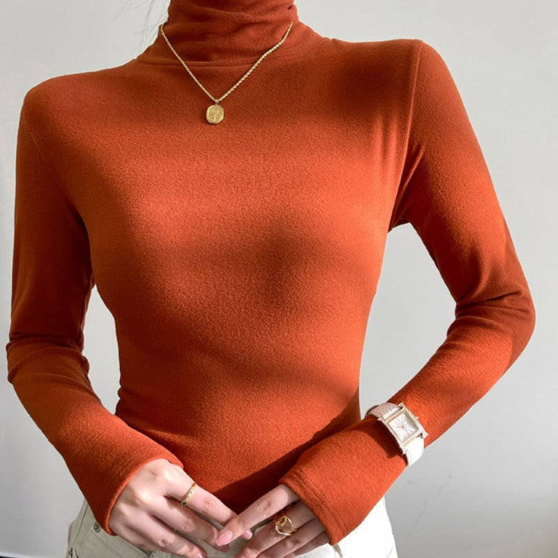 Women's Winter High -necked Cashmere Bottoming Inward