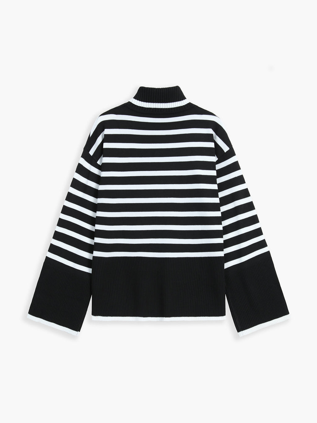 Parisian Stripe Mockneck Sweater