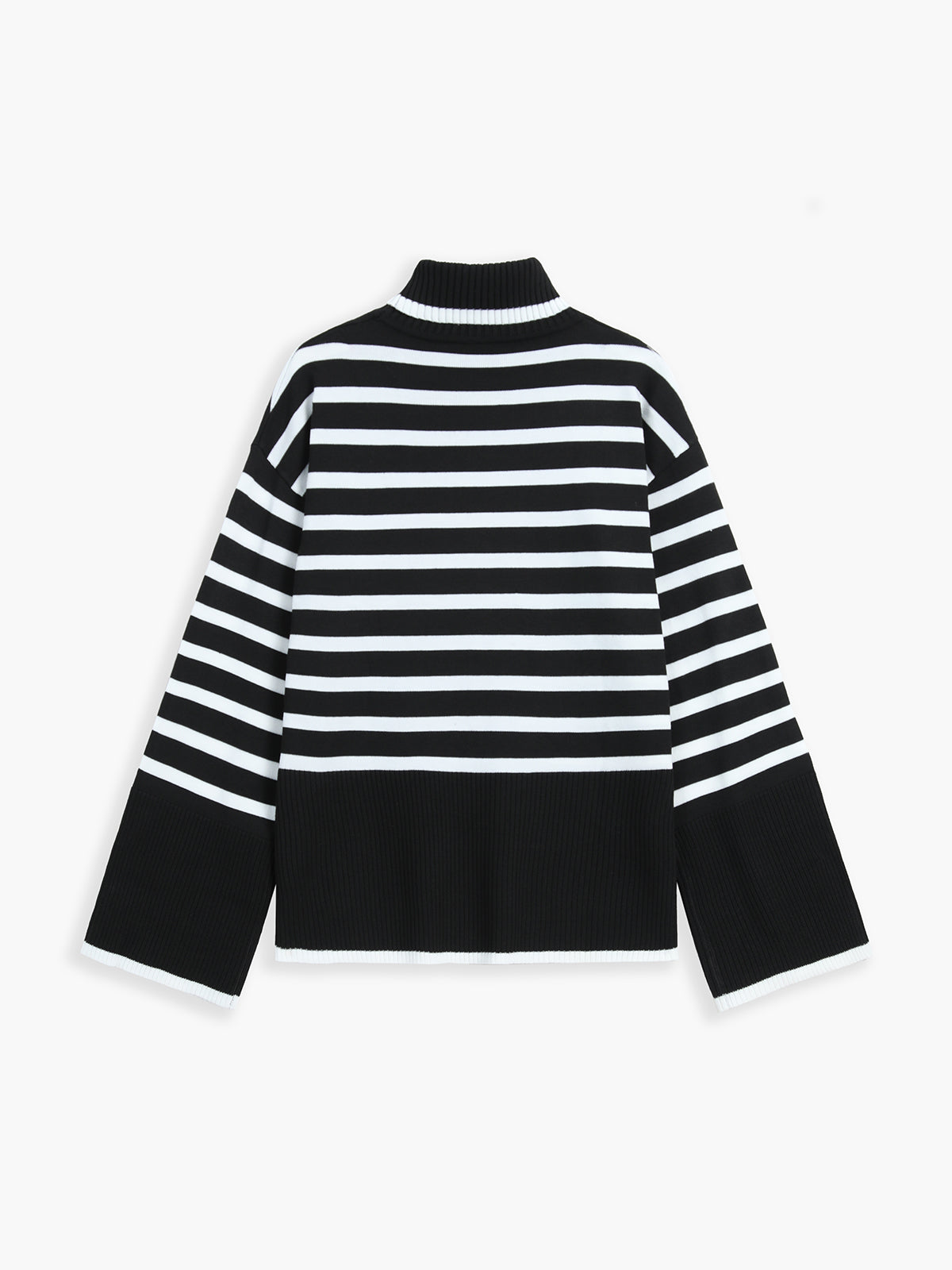 Parisian Stripe Mockneck Sweater
