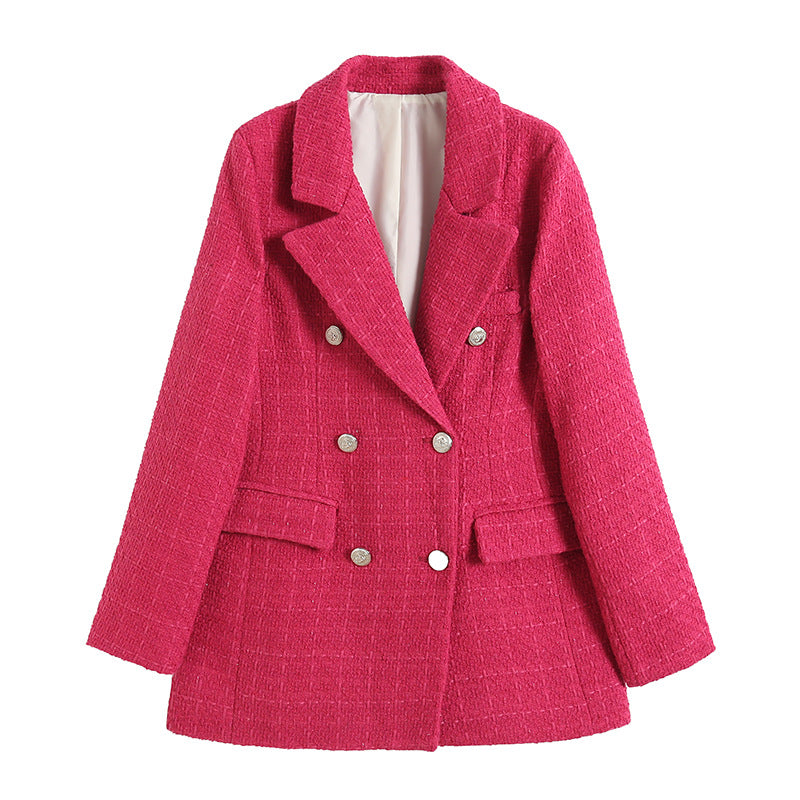 Old Money Aesthetics Tweed Blazer