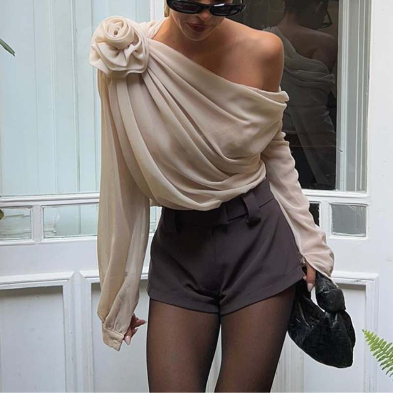 Street Style Sexy Rose Shirt