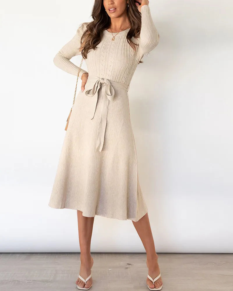 Bubble Knit Swing Dress