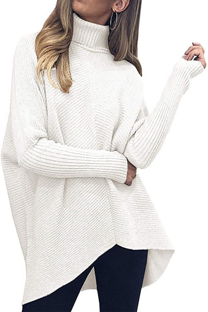 Women'S Half-High Collar Mid-Length Sweater