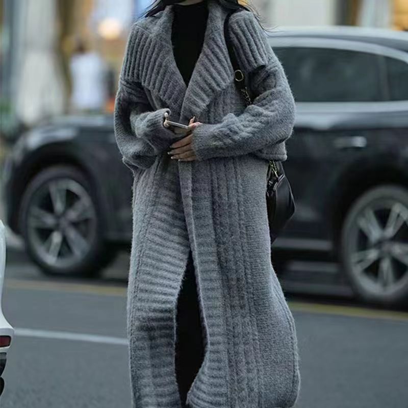 Nice And Clear Cable Knit Coat