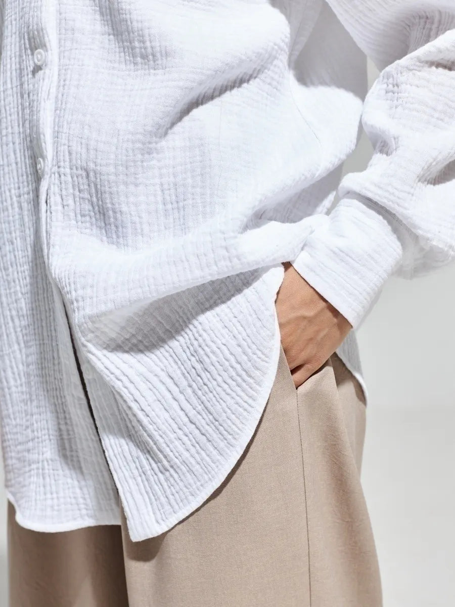 Women’s Leisure Vacation Style Cotton Shirt
