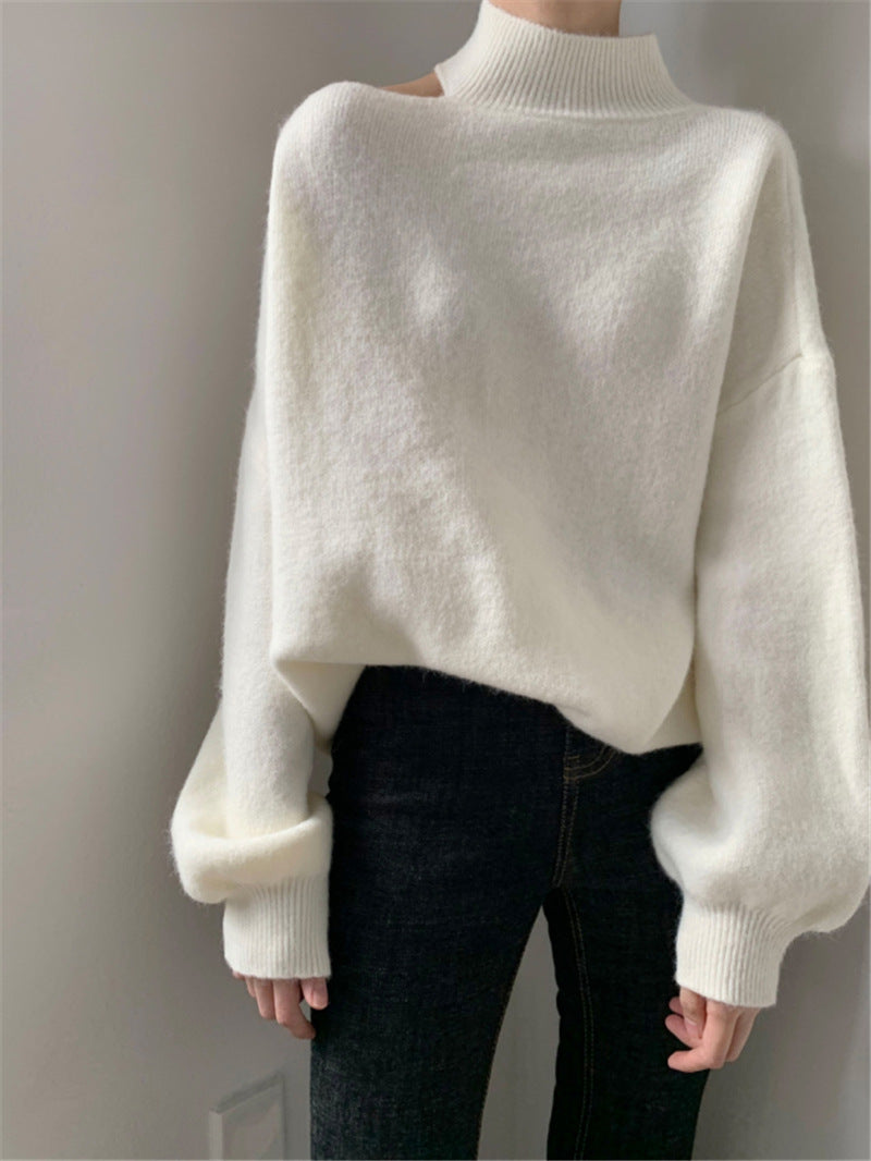 Irregular temperament sweater