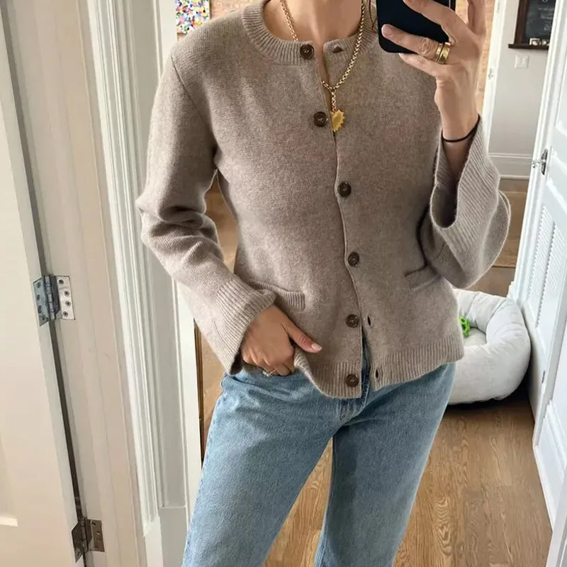 Slimming Buttons Cardigan Sweater