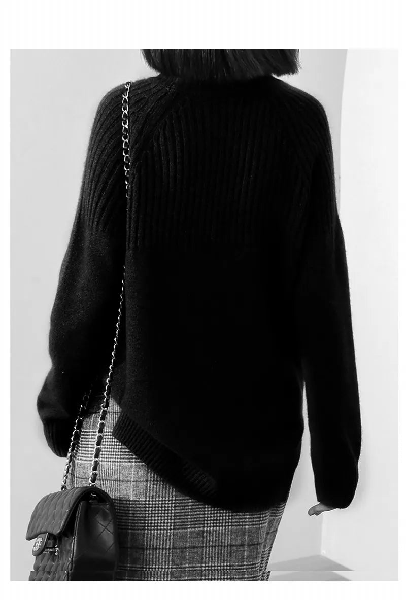 Turtleneck Retro Loose Pullover Sweater