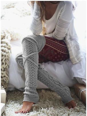 Solid Color Over-The-Knee Socks