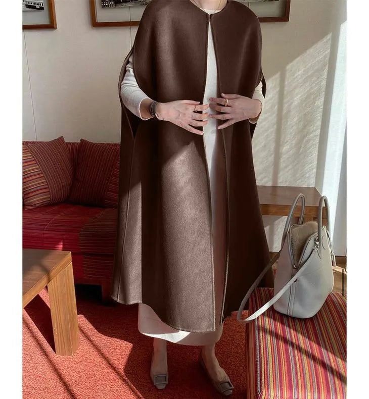 Cape Design Loose Batwing Coat