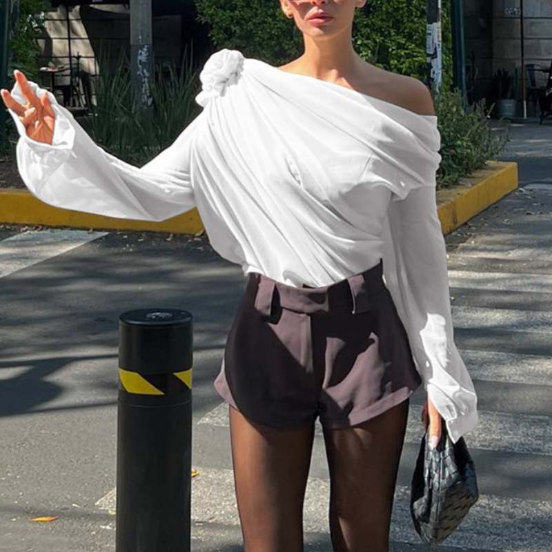 Street Style Sexy Rose Shirt