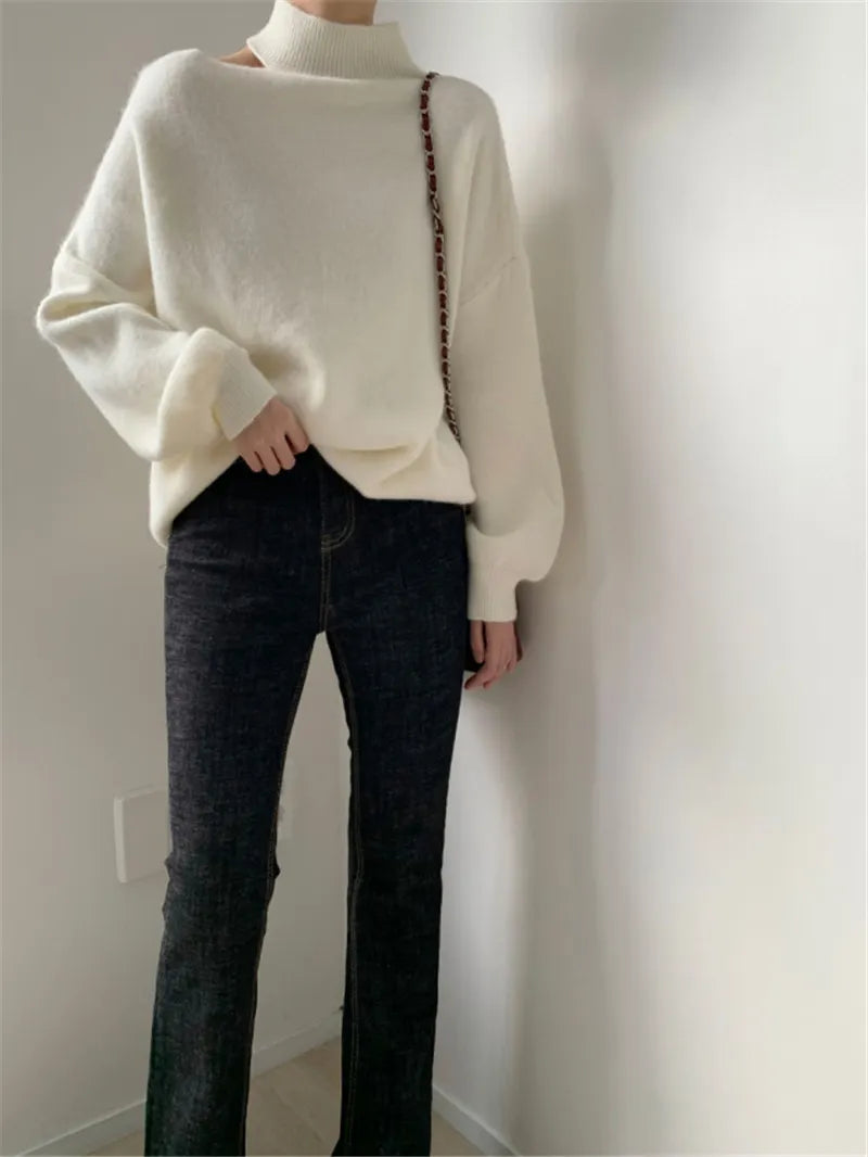 Irregular temperament sweater