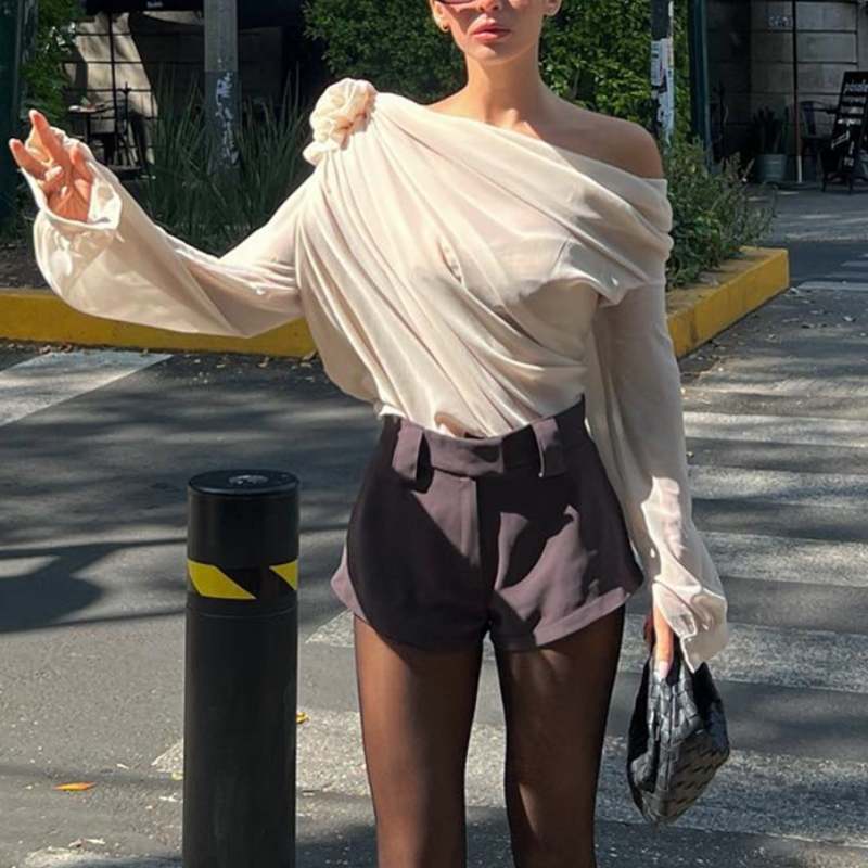 Street Style Sexy Rose Shirt