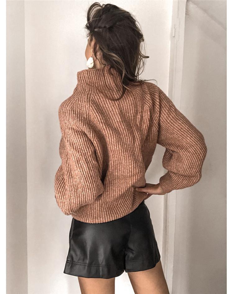 Exclusive Thickened Casual Jacquard Sweater Top