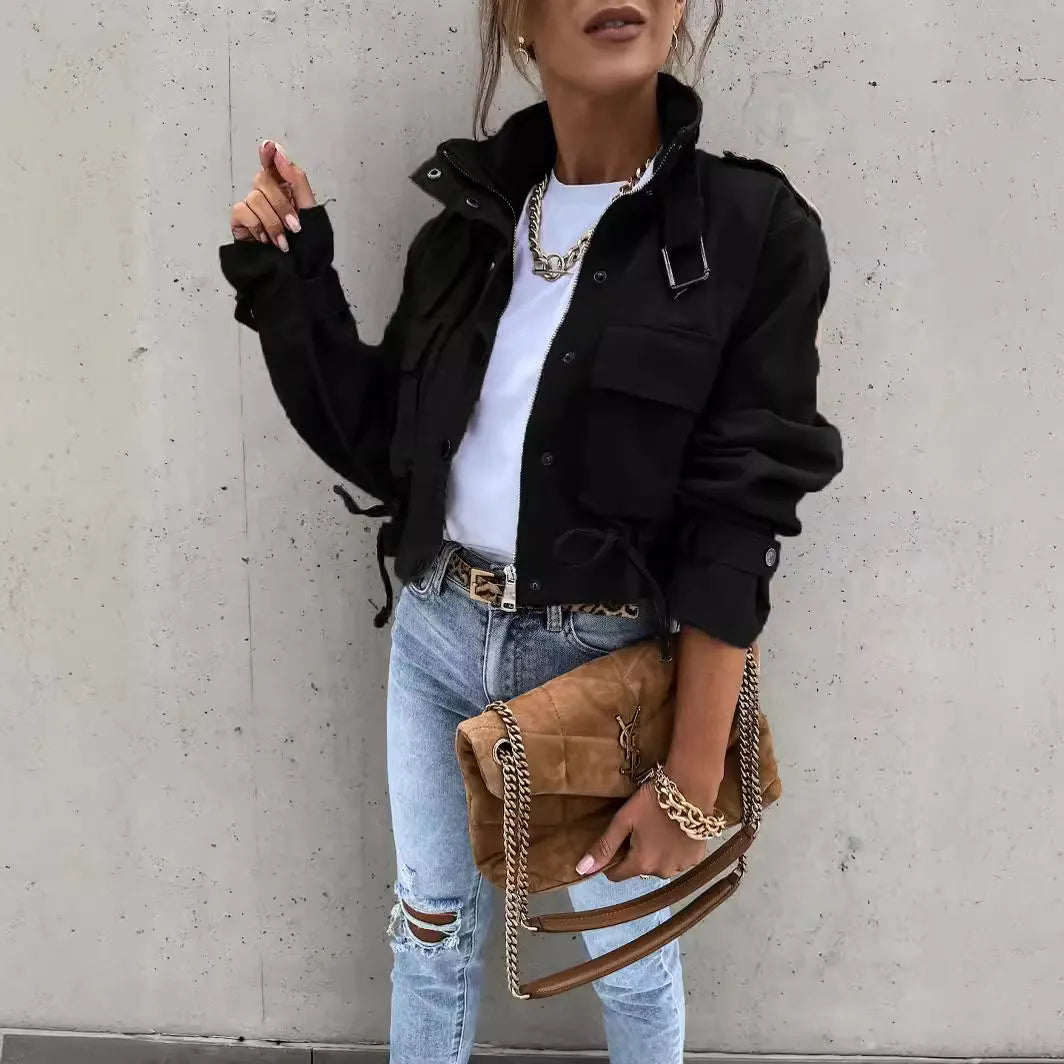 Stylish Cropped Jacket Tops