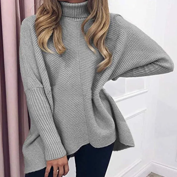 Women'S Half-High Collar Mid-Length Sweater