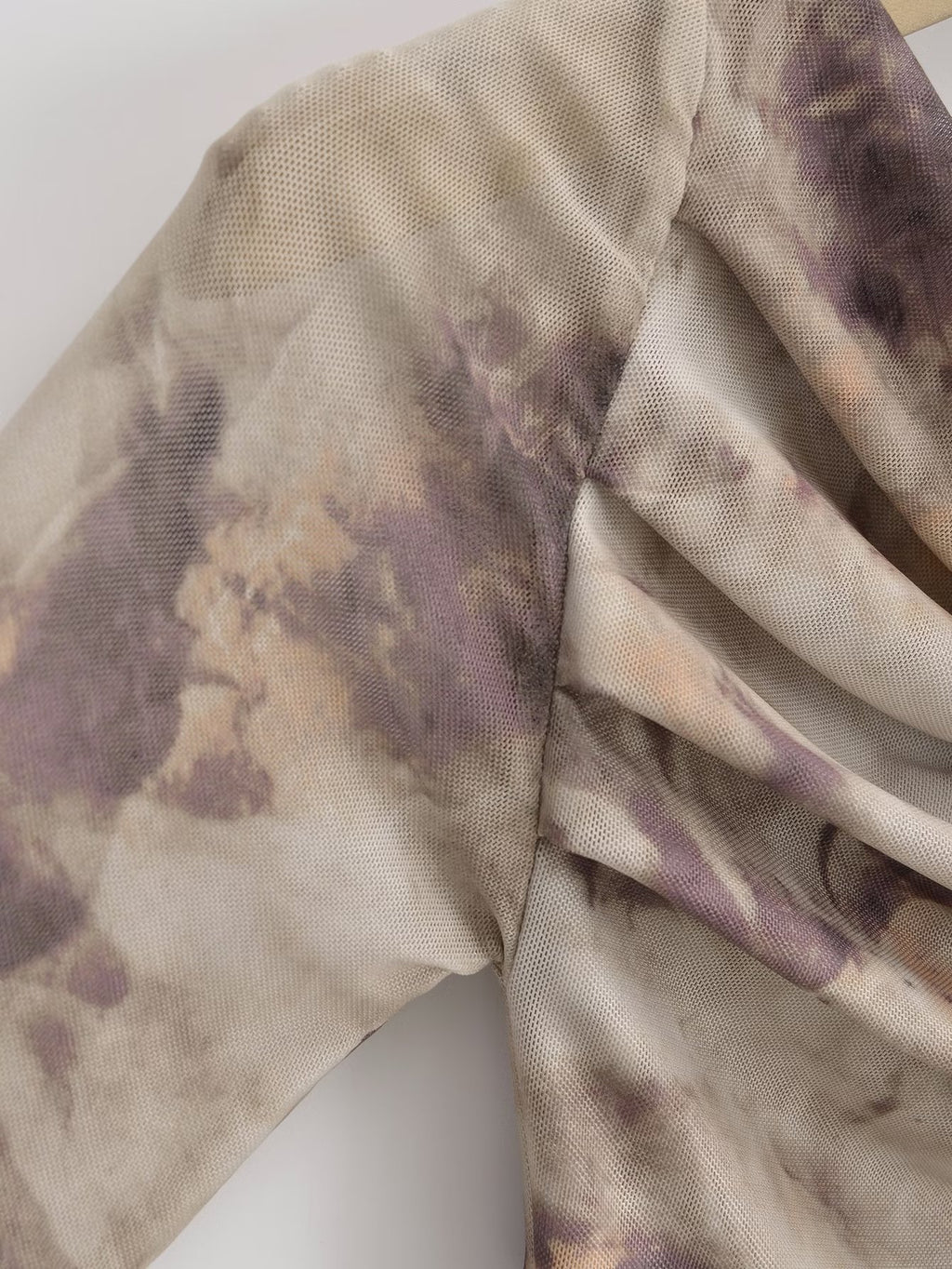 Sophisticated Tie-dye Pleated Shirt