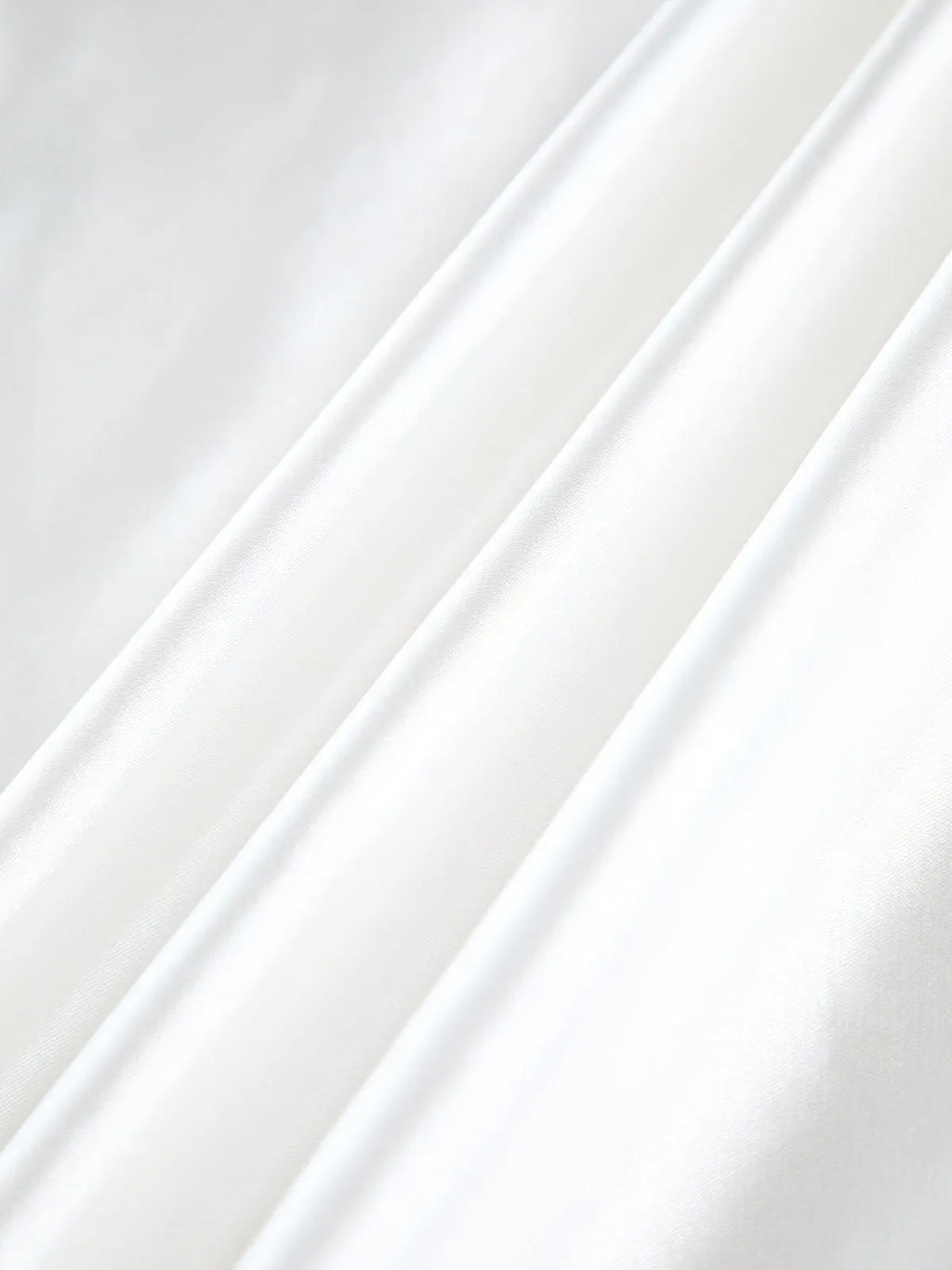 Zippered Satin A-Line Skirt