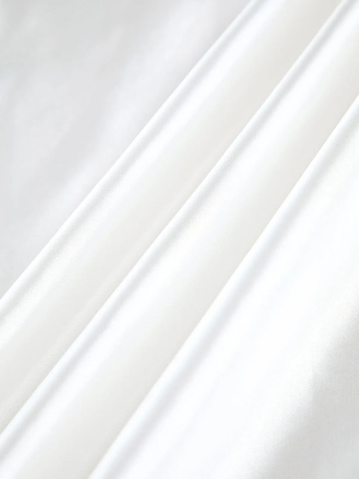 Zippered Satin A-Line Skirt