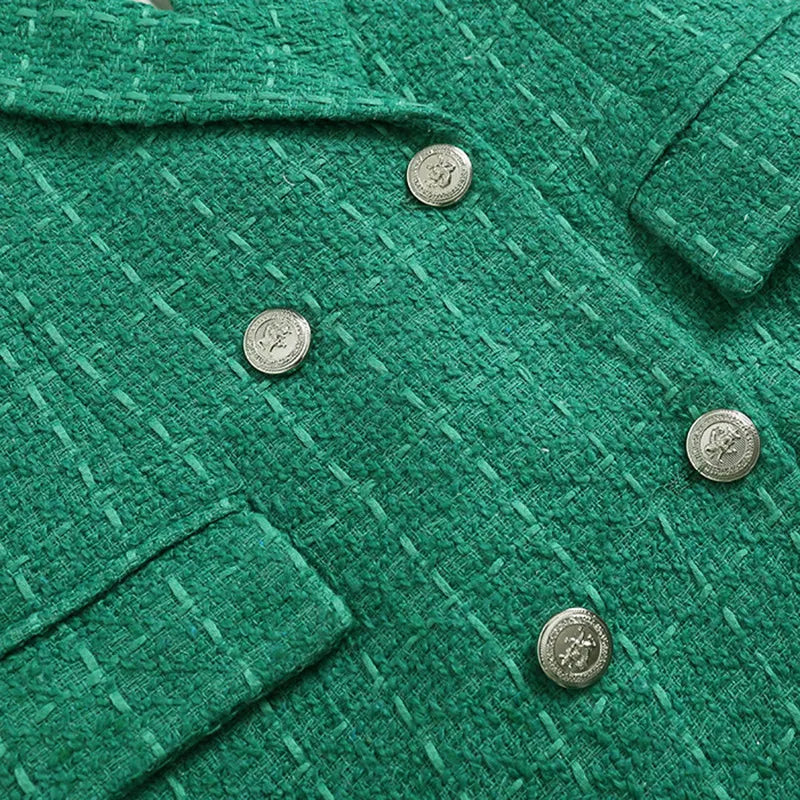 Old Money Aesthetics Tweed Blazer