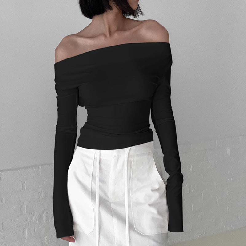 Sexy Backless Lace-up Long-sleeves T-shirt