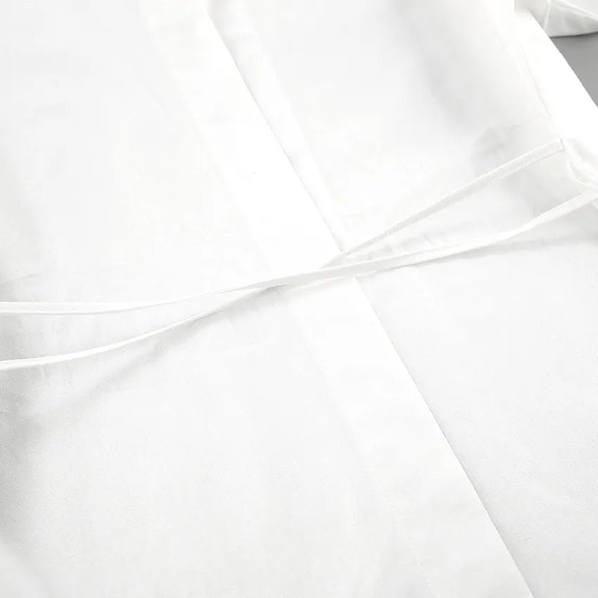 Leisure Versatile White Cotton Shirt