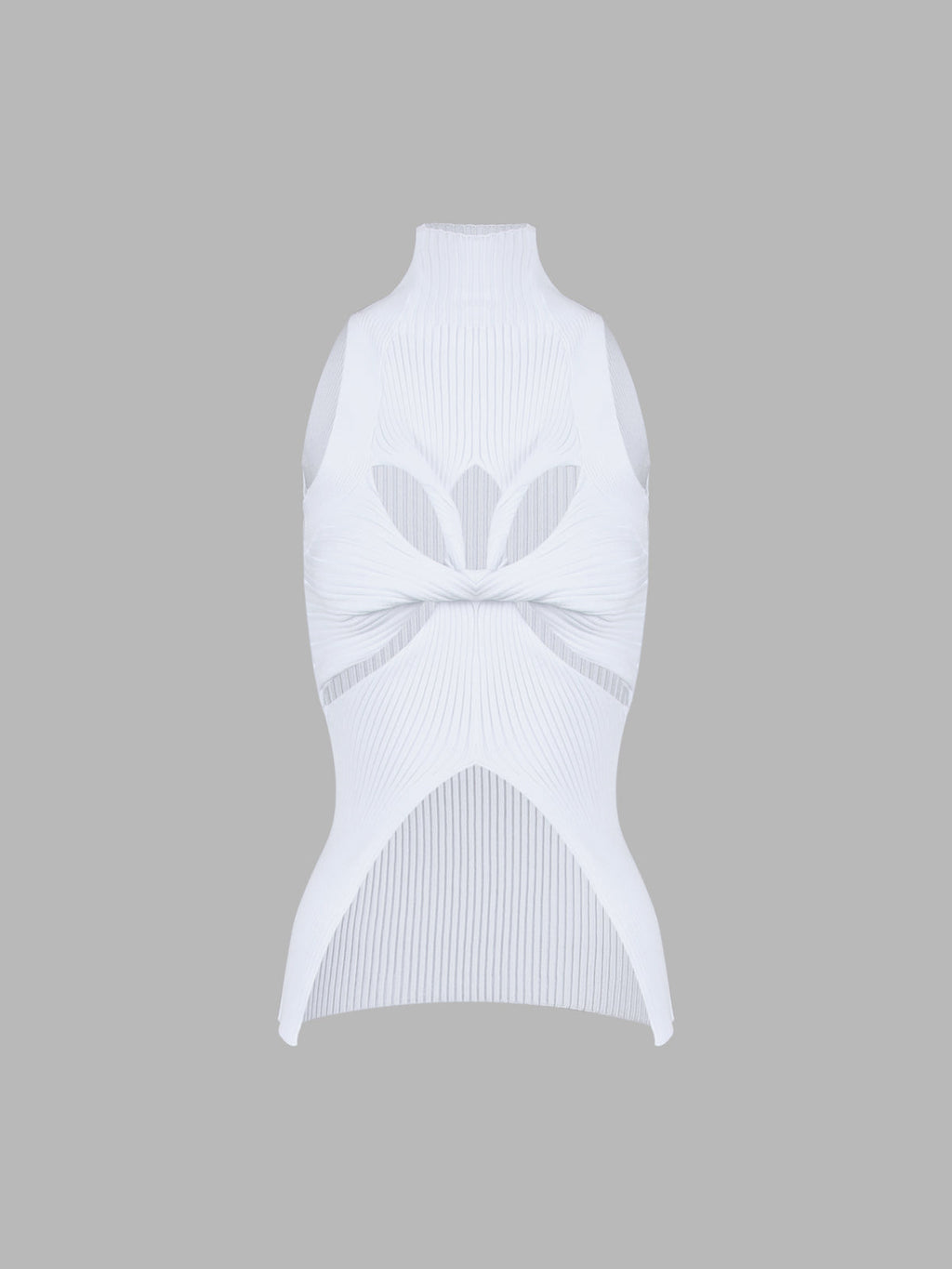 Twist Cutout Mockneck Rib Top