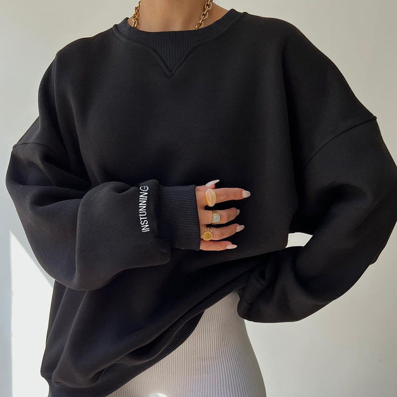 Loose Casual Printed Sweatshirt