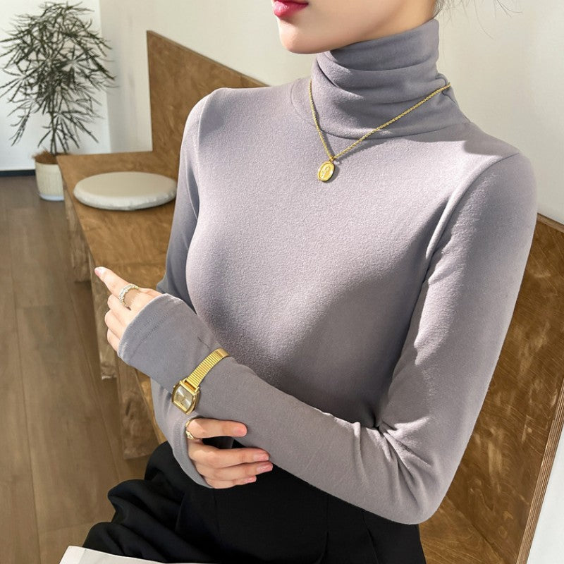 Women's Winter High -necked Cashmere Bottoming Inward