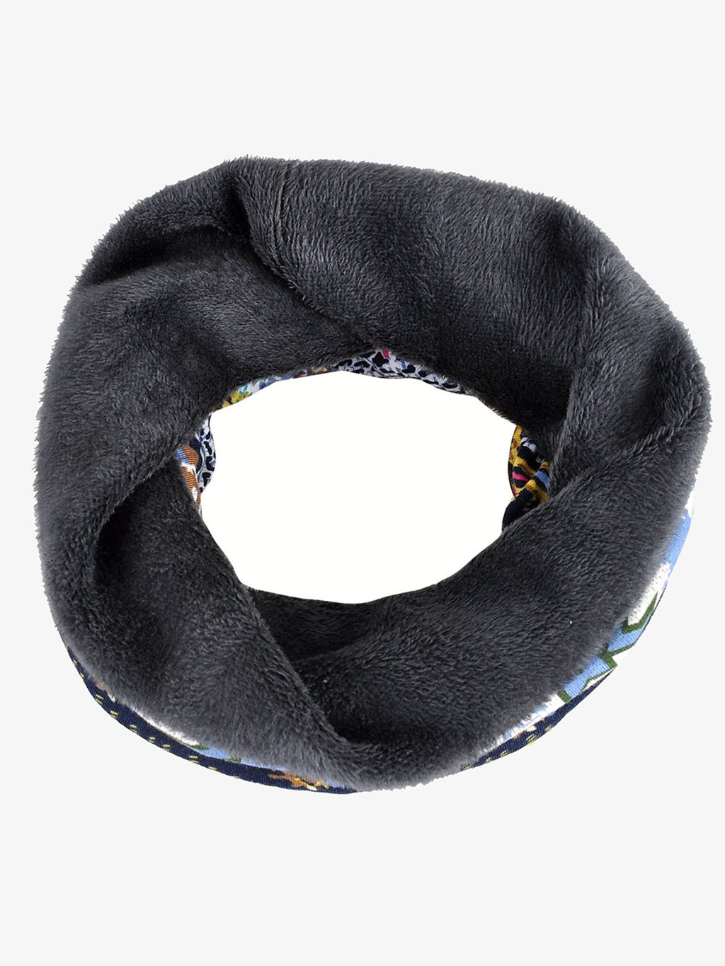Retro Tribal Printed Fleece Dual Use Scarf Beanie Hat