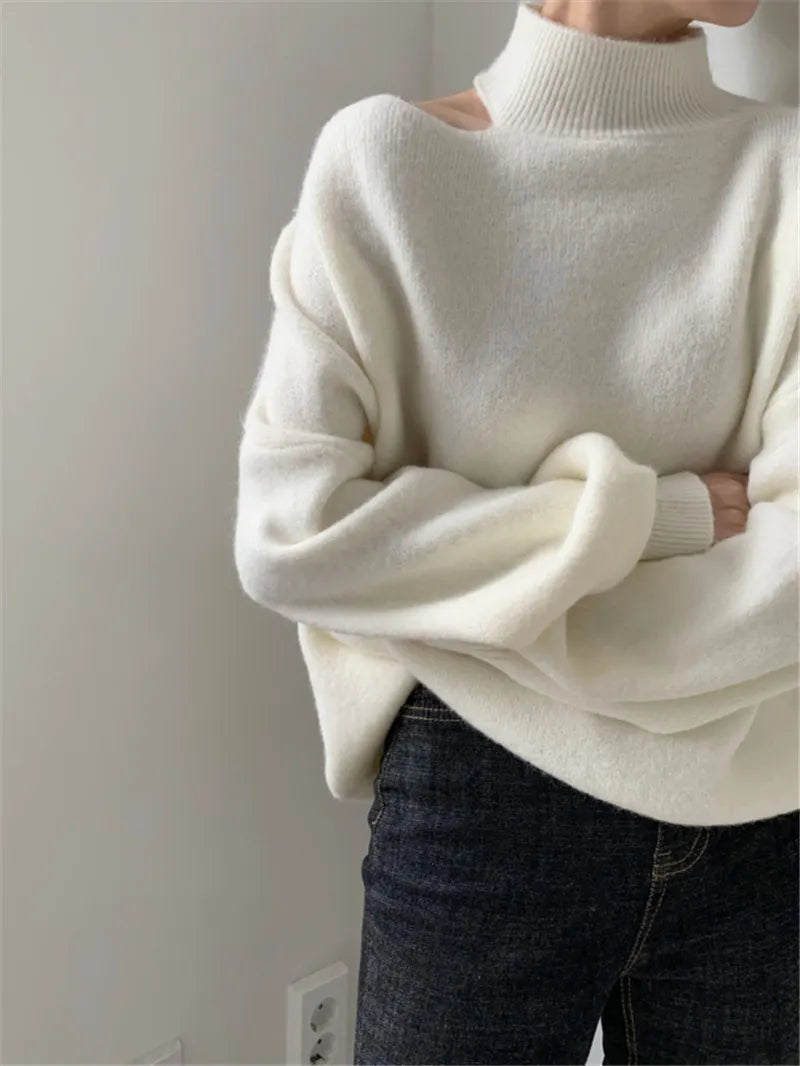Irregular temperament sweater
