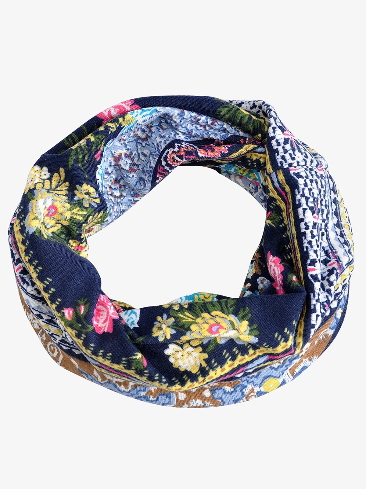 Retro Tribal Printed Fleece Dual Use Scarf Beanie Hat