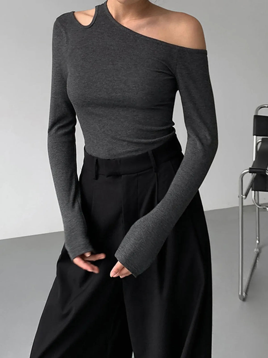 Slinky Cutout Knit Top