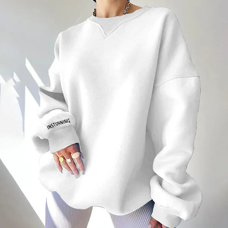 Loose Casual Printed Sweatshirt