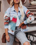 Art Patchwork Denim Jacket