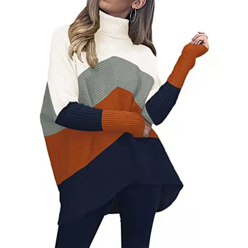 Women'S Half-High Collar Mid-Length Sweater