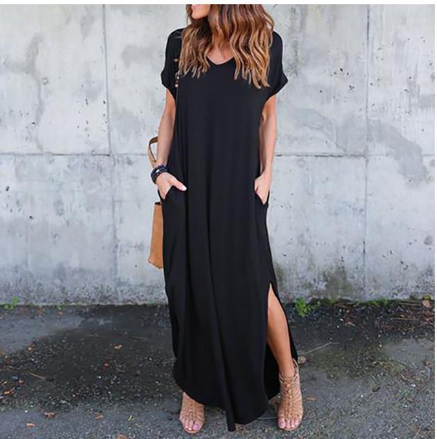 Casual Side Split Kintted Dress
