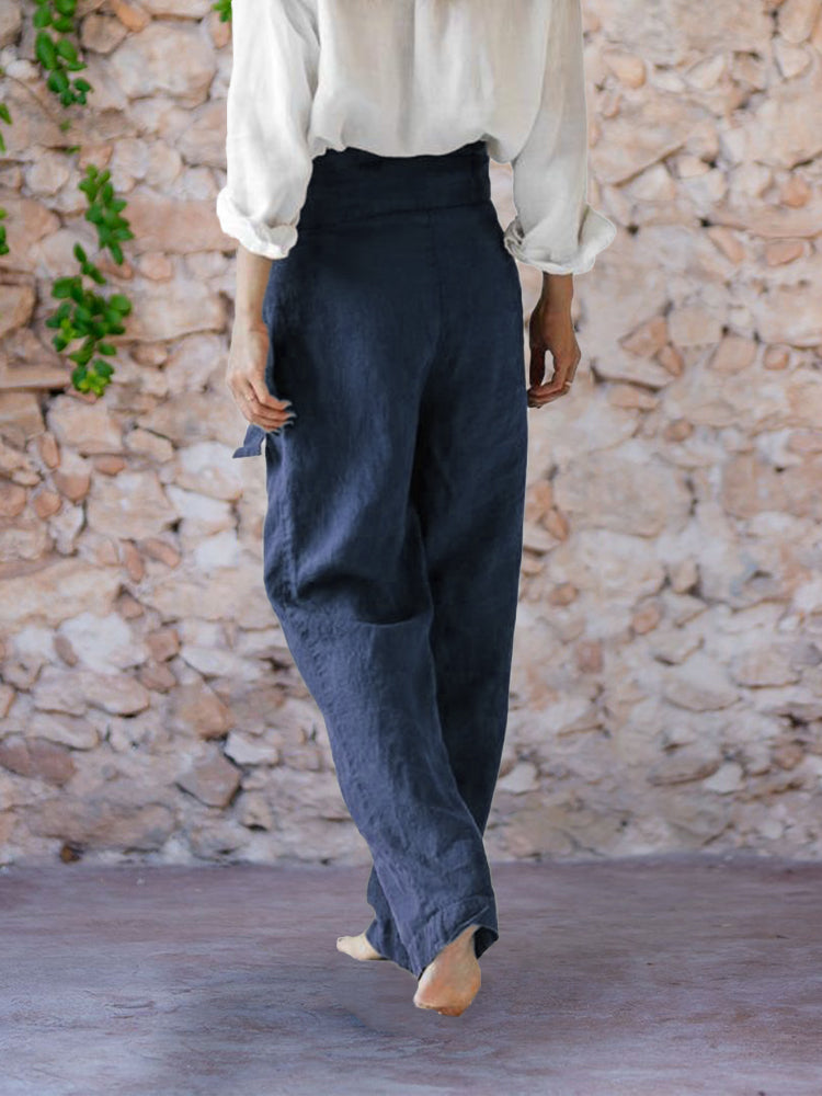 Comfy Wrap Wide Leg Pants