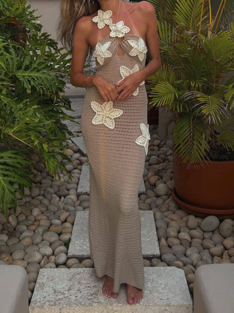 Sexy Tight Knitted Beach Dress